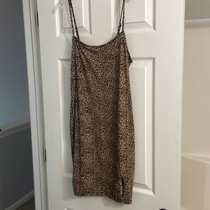 Tight fitting cheeta print dress